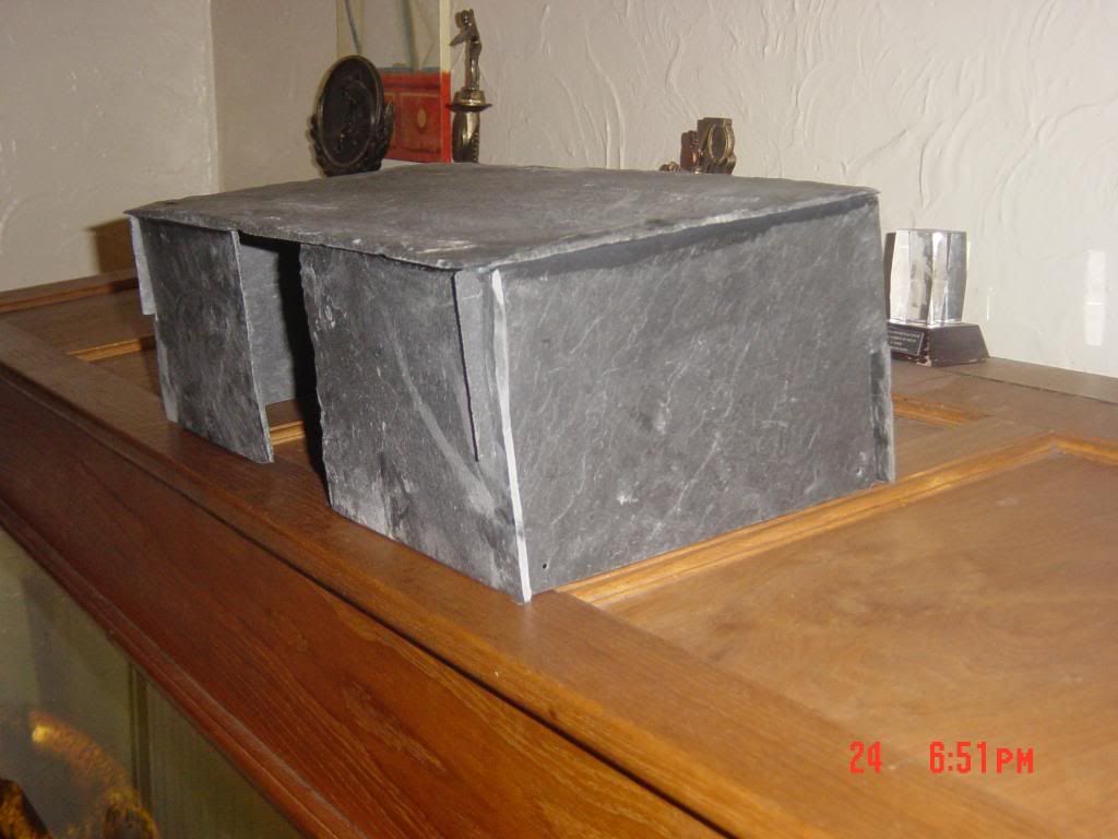 E Midlands natural slate reptile hides/fish breeding caves and